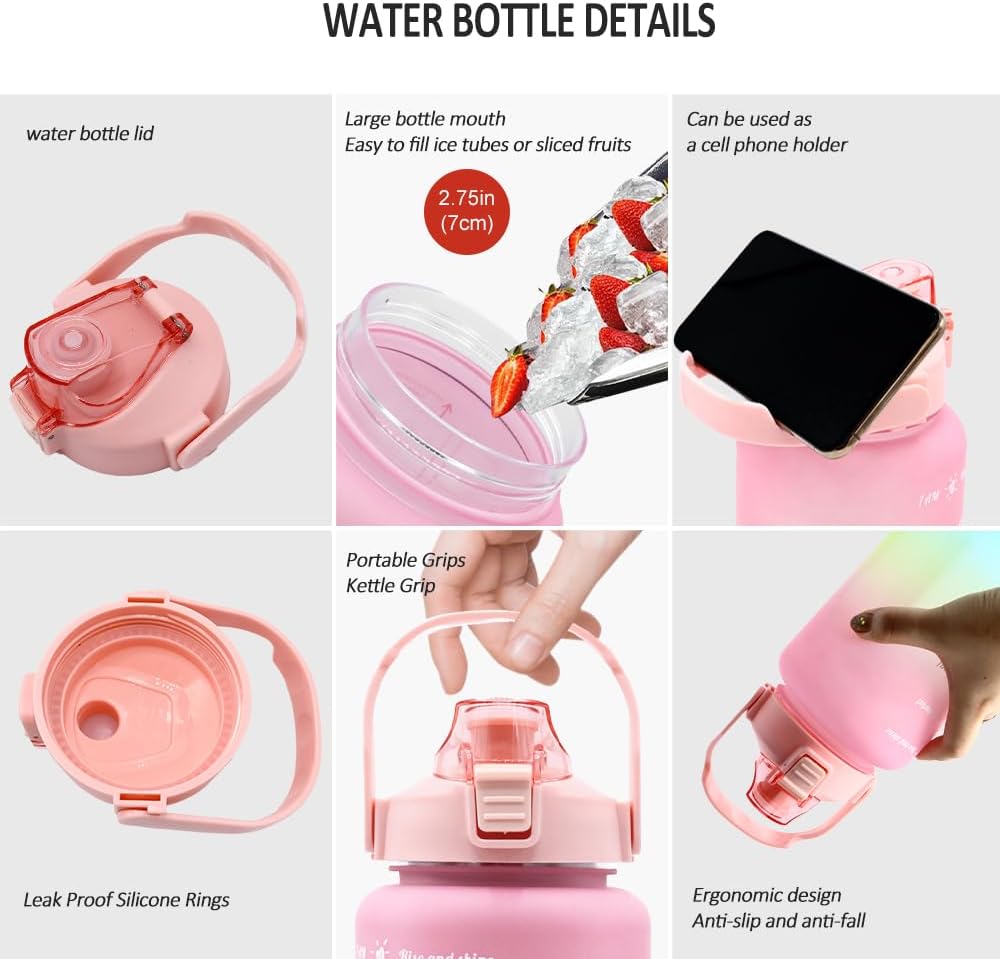 3 Pcs Leakproof Water Bottle