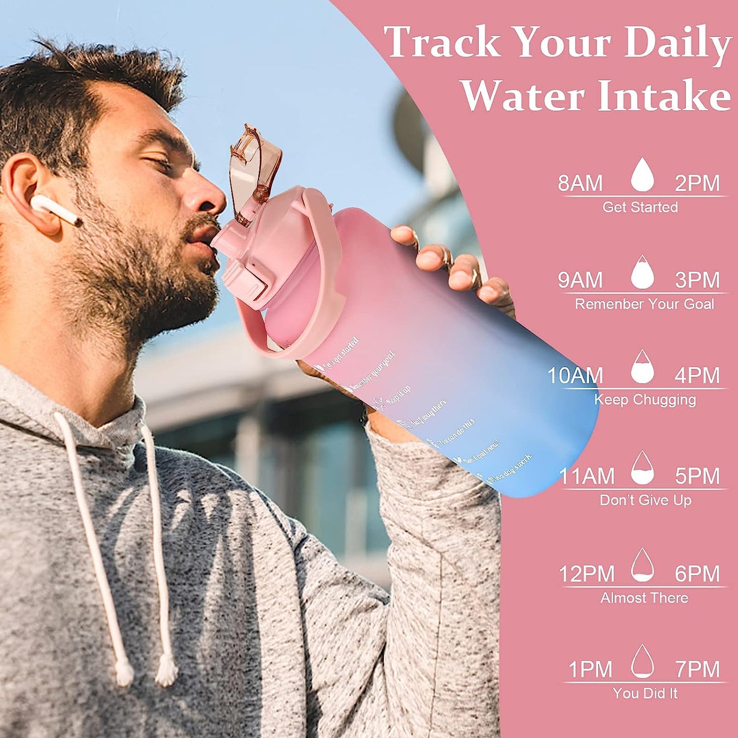 3 Pcs Leakproof Water Bottle