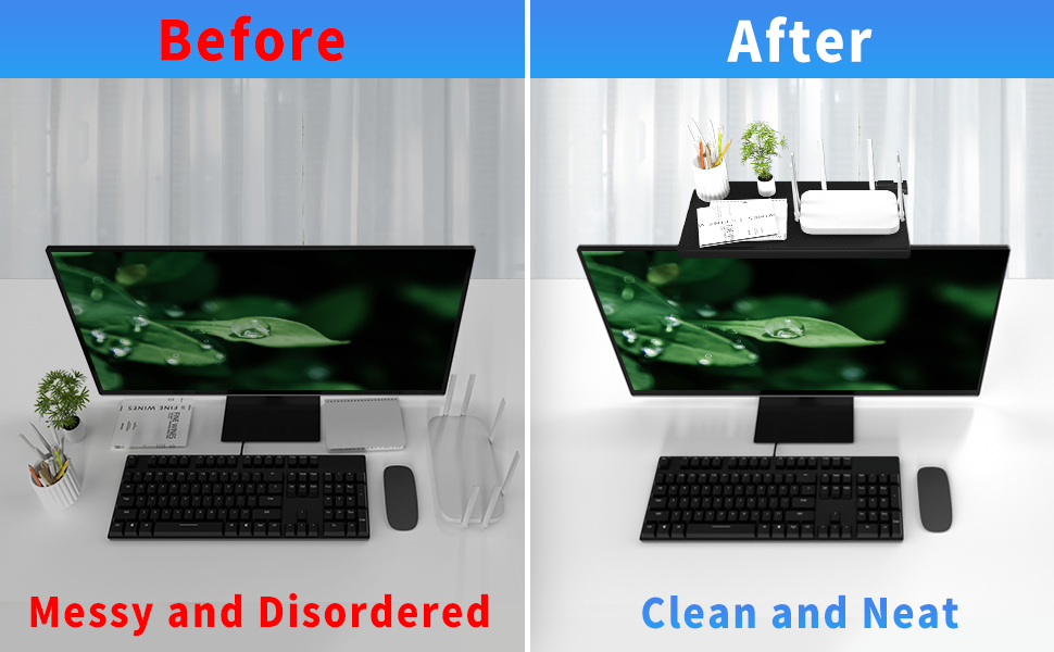 Adjustable Non Slip TV Screen Top Shelf