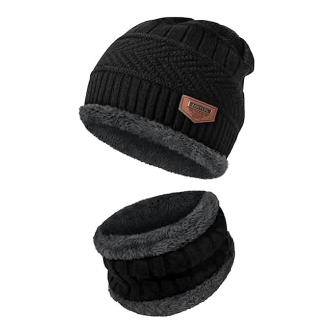 Unisex Cap With Neck Mufler
