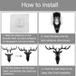 DEER HEAD SELF ADHESIVE WALL DOOR HOOK HANGER Pack Of 2