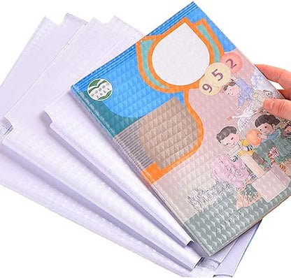 Self-adhesive transparent protective book cover (Pack of 30)