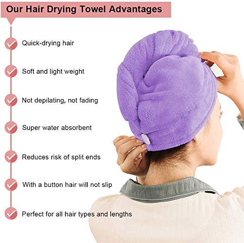 Bath Towel for Soaking Wet Head (Pack Of 2)