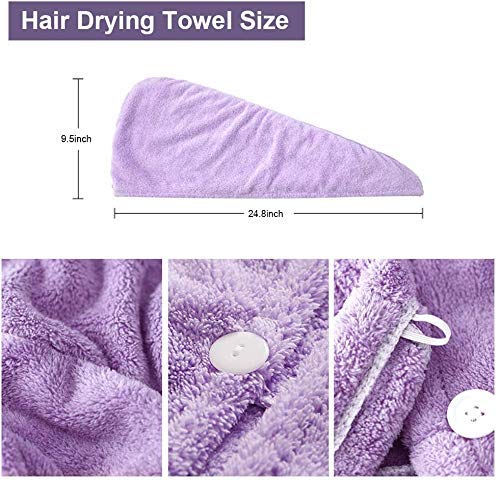 Bath Towel for Soaking Wet Head (Pack Of 2)