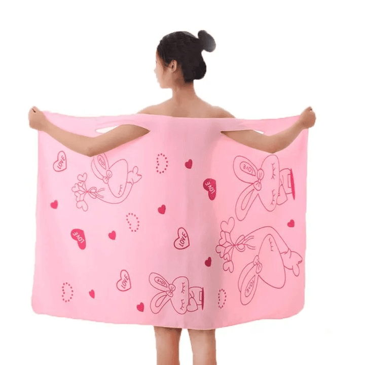 Microfiber Printed Soft Bath Towel (Free Size)